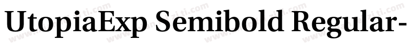 UtopiaExp Semibold Regular字体转换